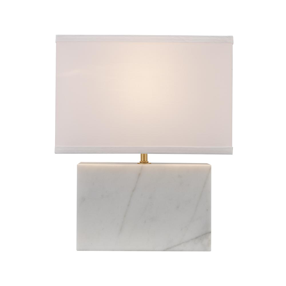 1LT TABLE LAMP ALABASTER BLOCK